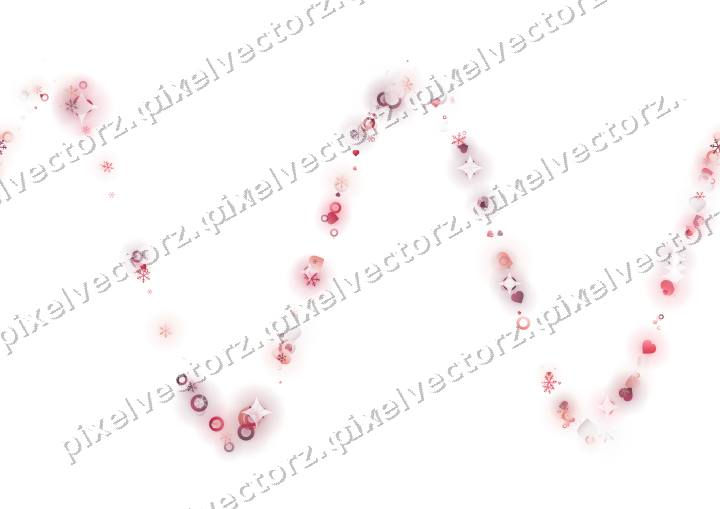 Nahtlose Glitzerwelle in Rosa und Rot auf transparentem Grund