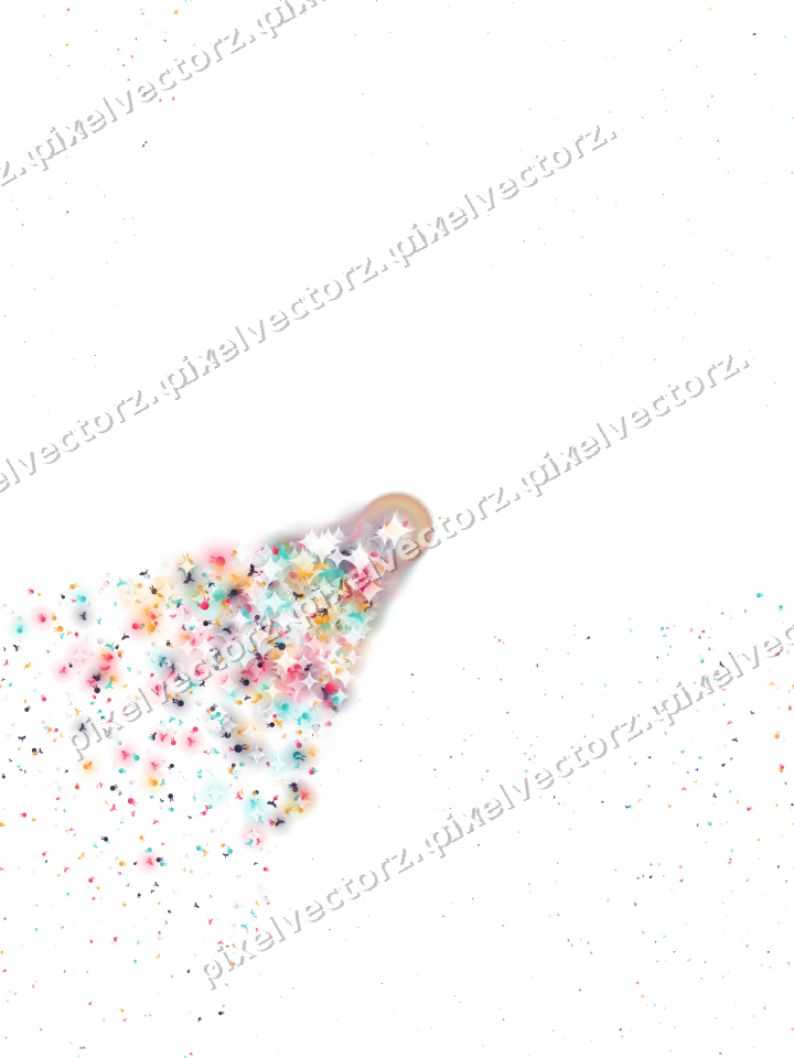 Seamless glitter corner in pink and amber on a transparent background