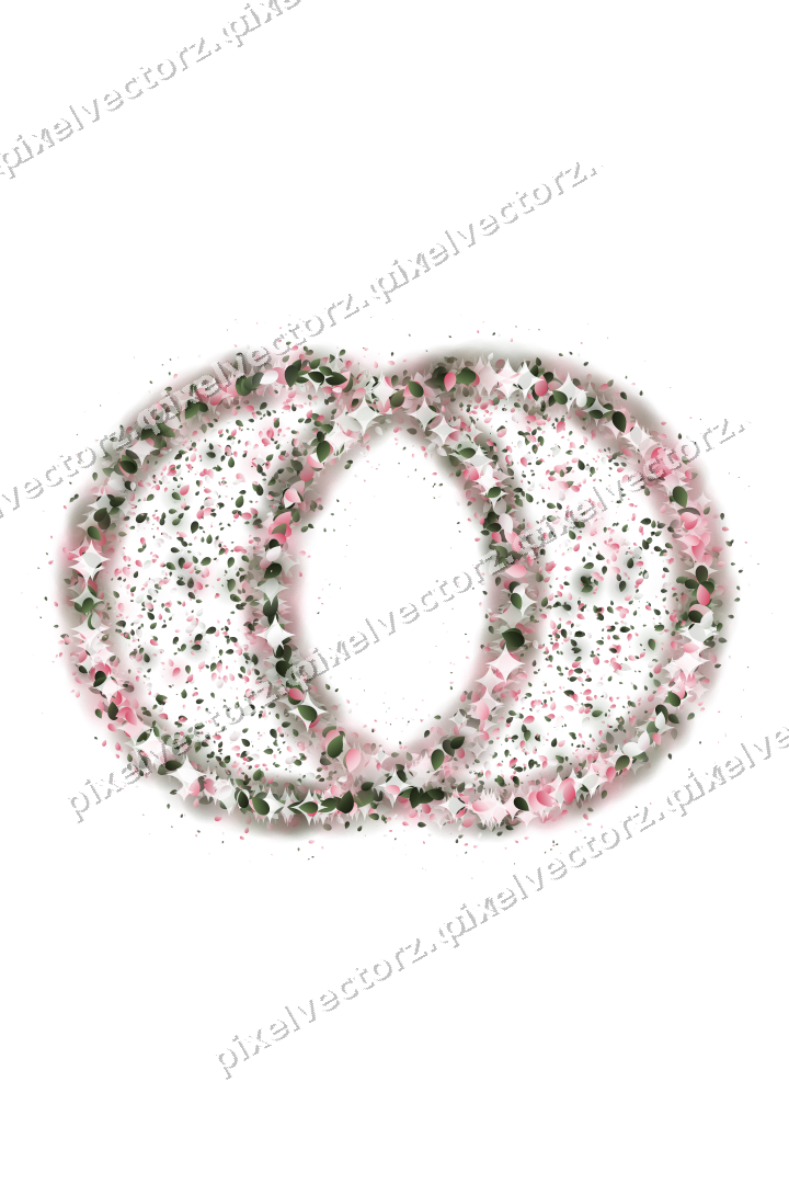 Seamless glitter wedding rings of eggs on a transparent background