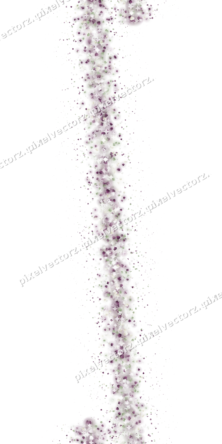 Seamless glitter band of hearts and bats on a transparent background