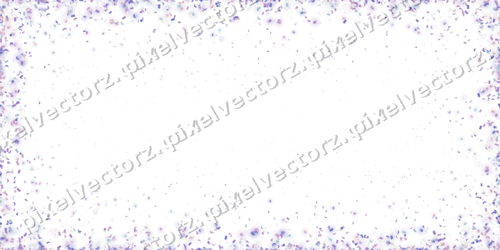 Seamless glitter vignette in purple on a transparent background