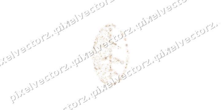 Seamless glitter leaf of stars and rings on a transparent background