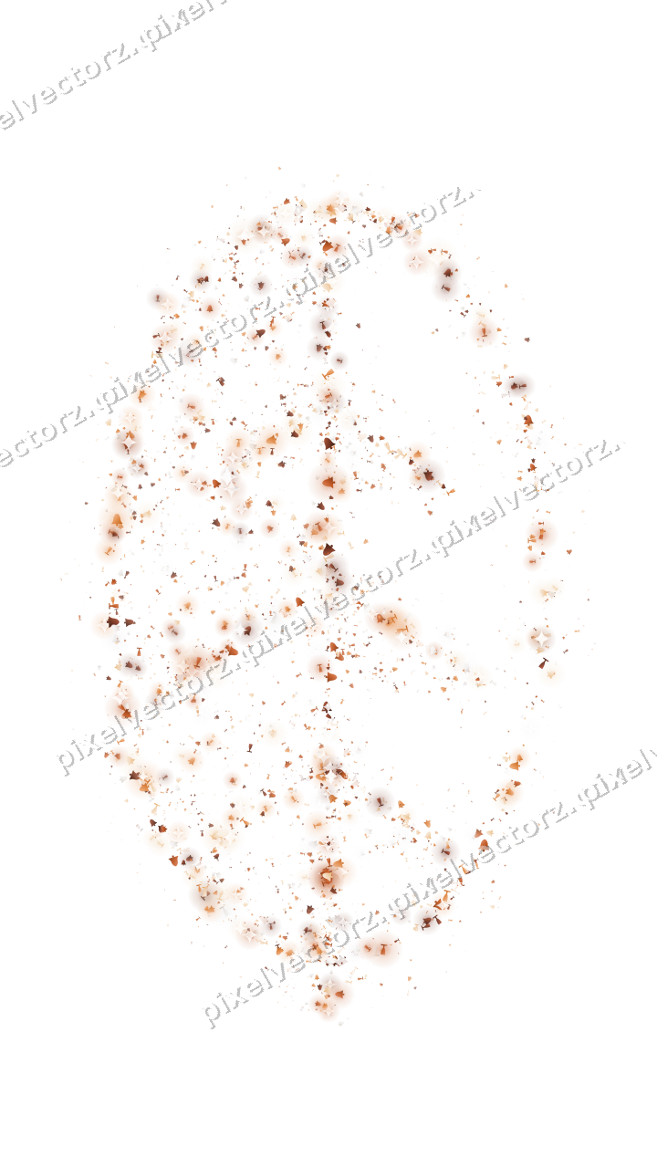 Seamless glitter leaf on a transparent background