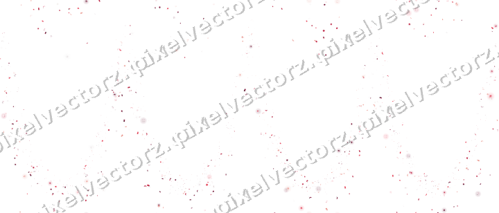 Seamless glitter garland in pink and red on a transparent background