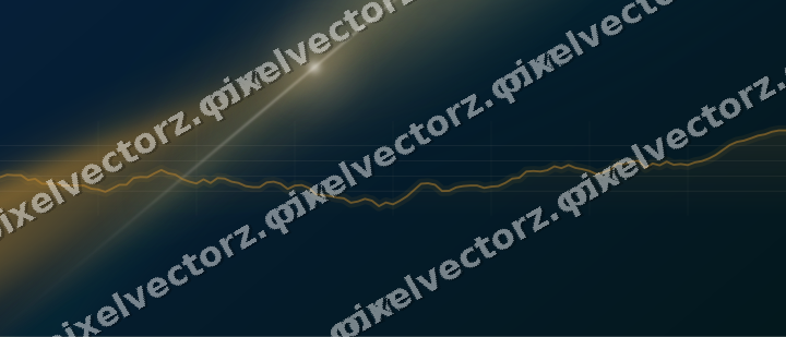 Leuchtender Neon Diagramm Hintergrund in Bernstein und Dunkelpetrol