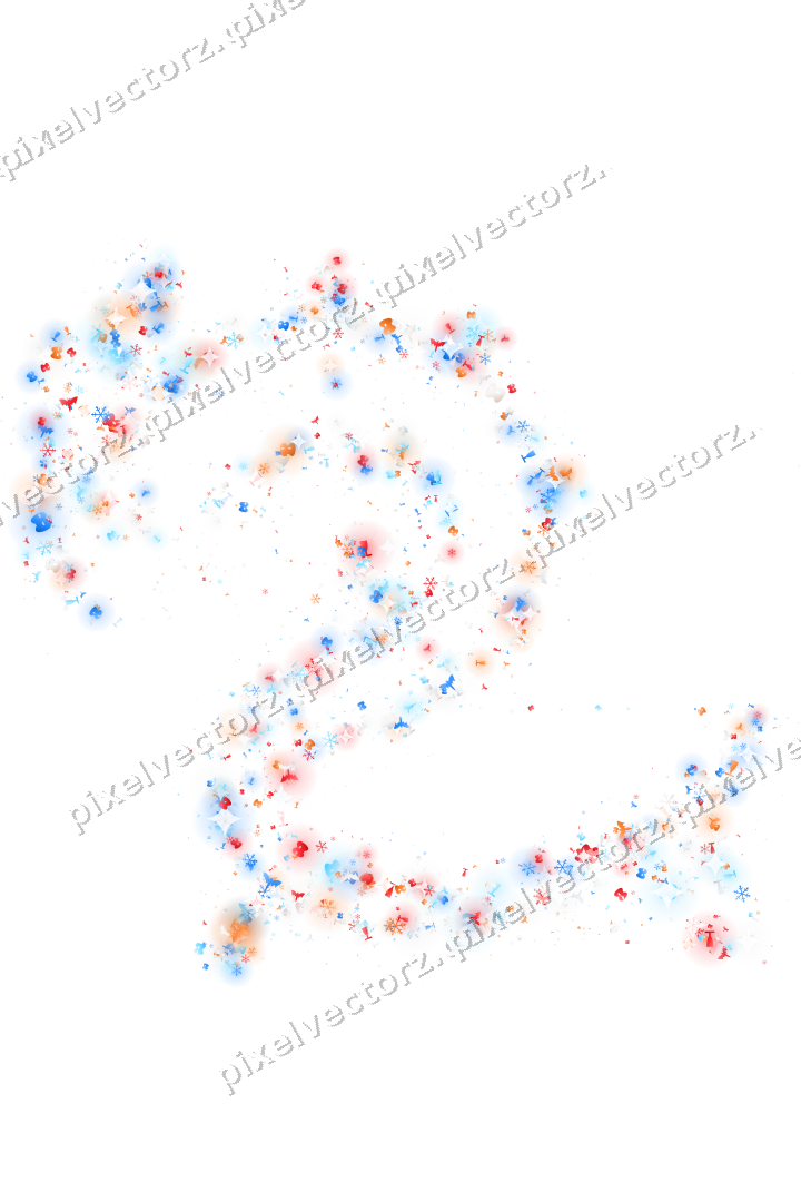 Seamless glitter dragon in blue and red on a transparent background