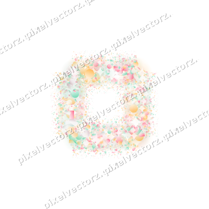 Seamless glitter frame in pale pink on a transparent background