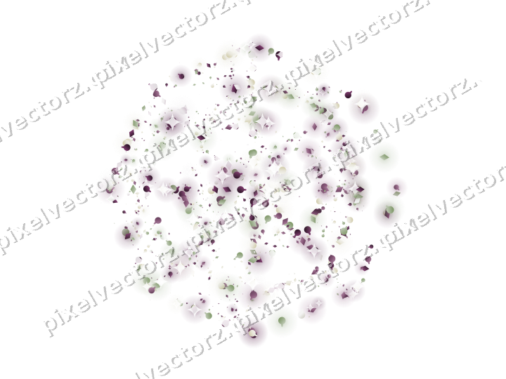 Seamless glitter spider web on a transparent background