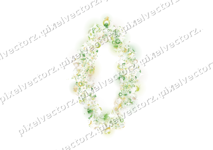 Seamless glitter lantern in lime on a transparent background