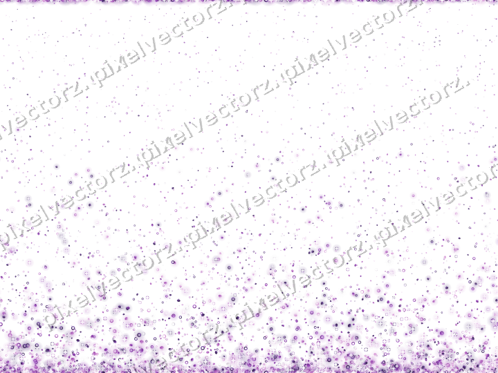 Seamless rising glitter in purple on a transparent background