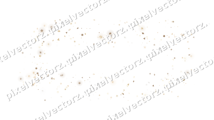 Nahtloser Glitzerrahmen aus Sternen und Blüten auf transparentem Grund
