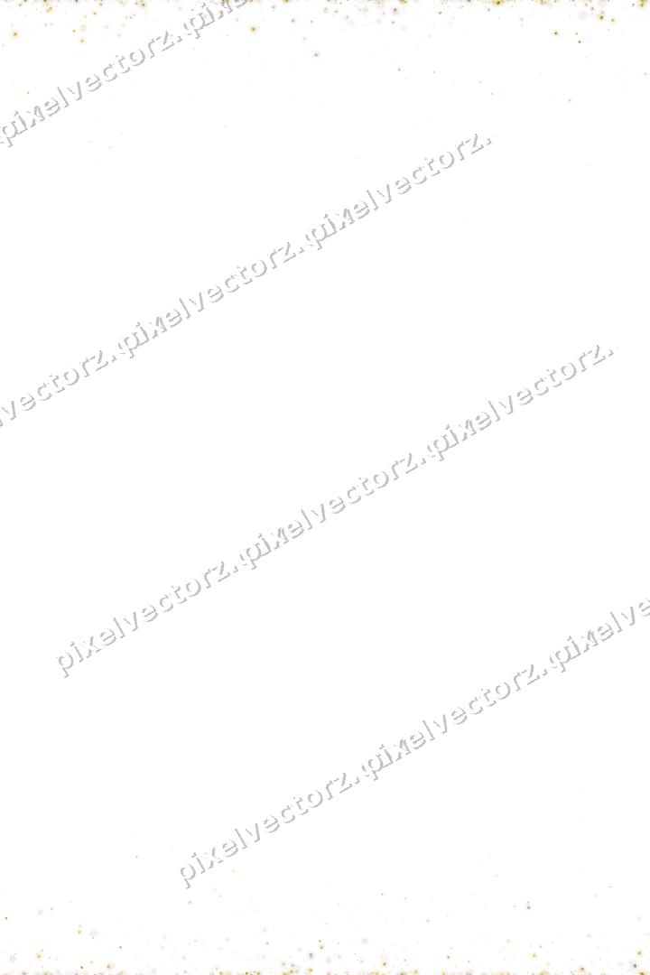 Seamless glitter border in amber on a transparent background