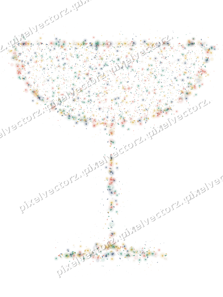 Seamless glitter champagne coupe of bats on a transparent background