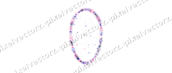 Seamless glitter easter egg in pink on a transparent background