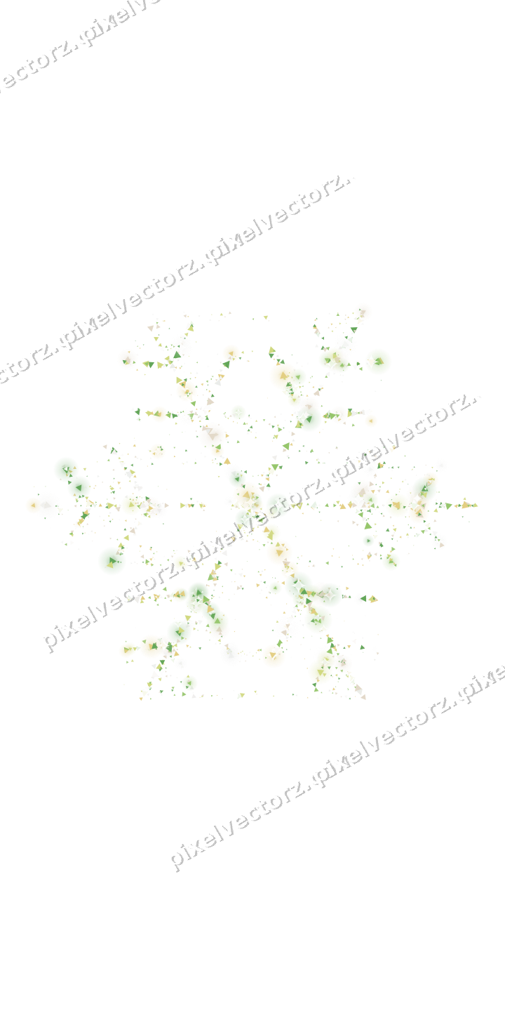 Seamless glitter snowflake of triangles on a transparent background