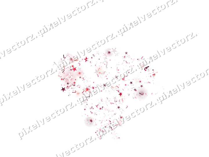 Seamless glitter turkey in pink and red on a transparent background
