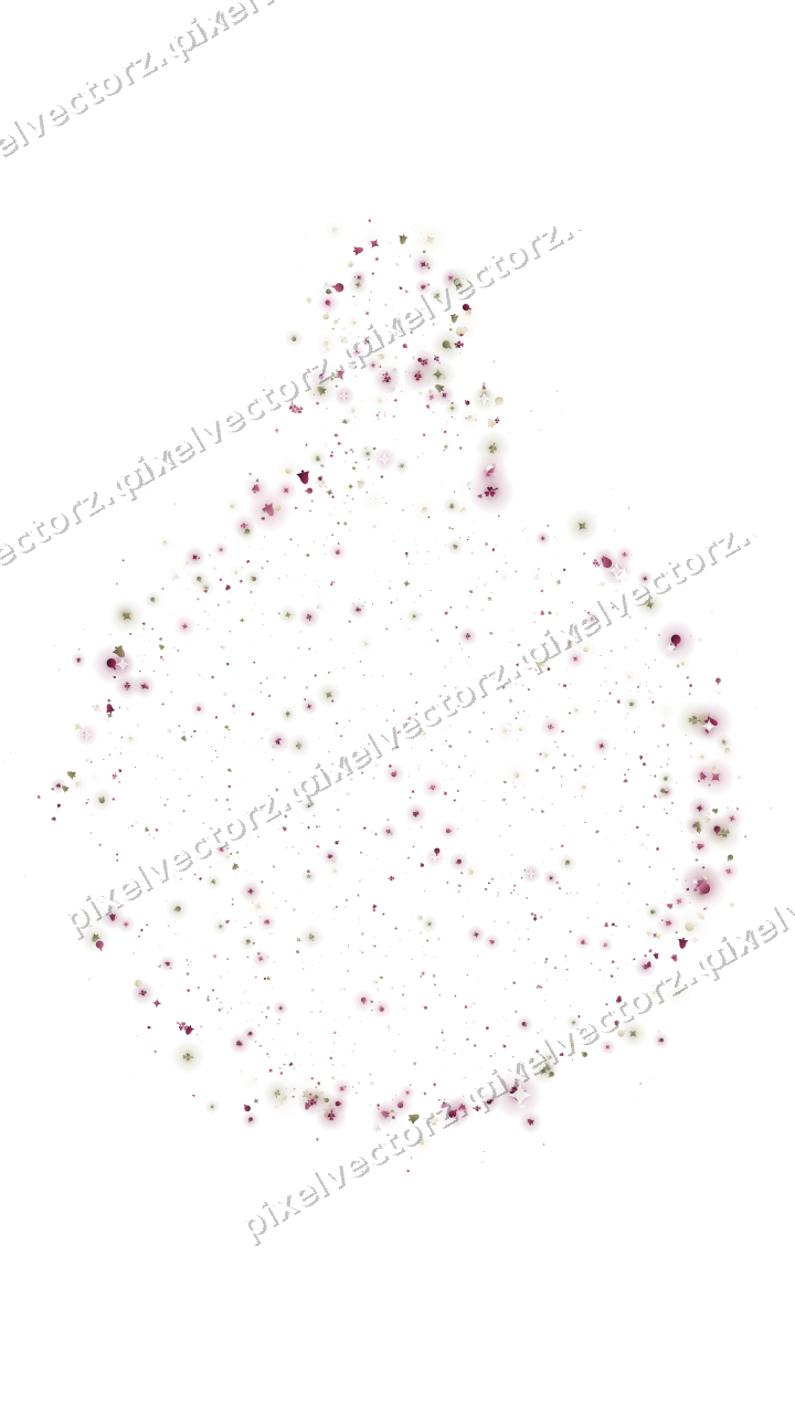 Seamless glitter bauble in dark pink on a transparent background