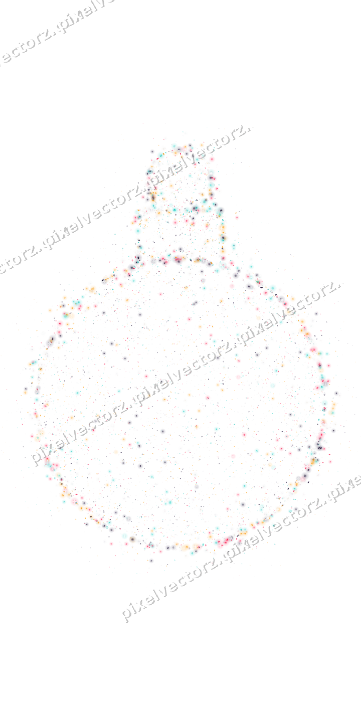 Seamless glitter bauble in pink and amber on a transparent background