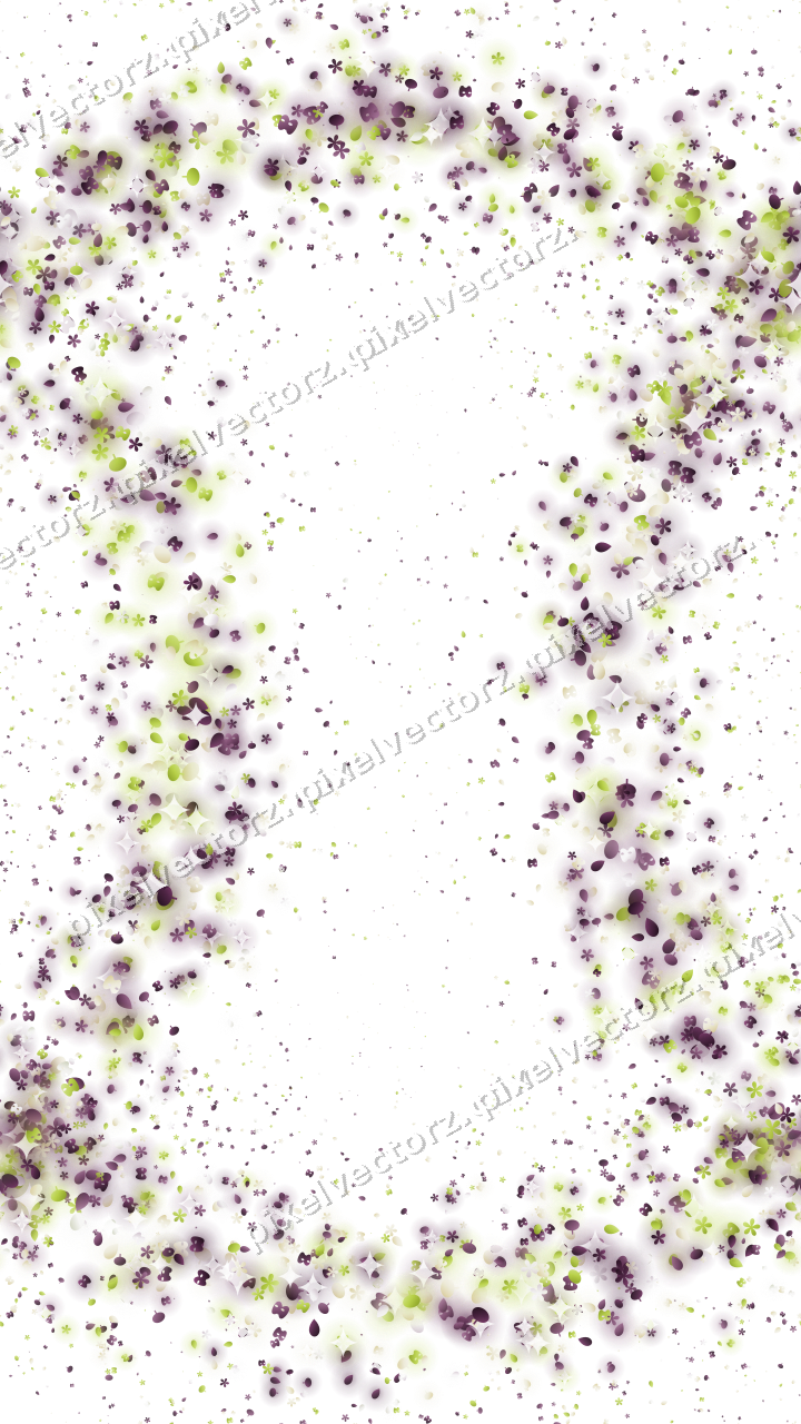 Seamless glitter wreath in dark magenta on a transparent background