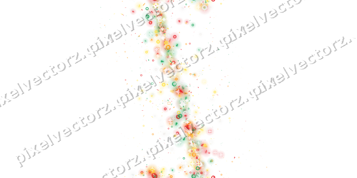 Seamless glitter band in red and orange on a transparent background