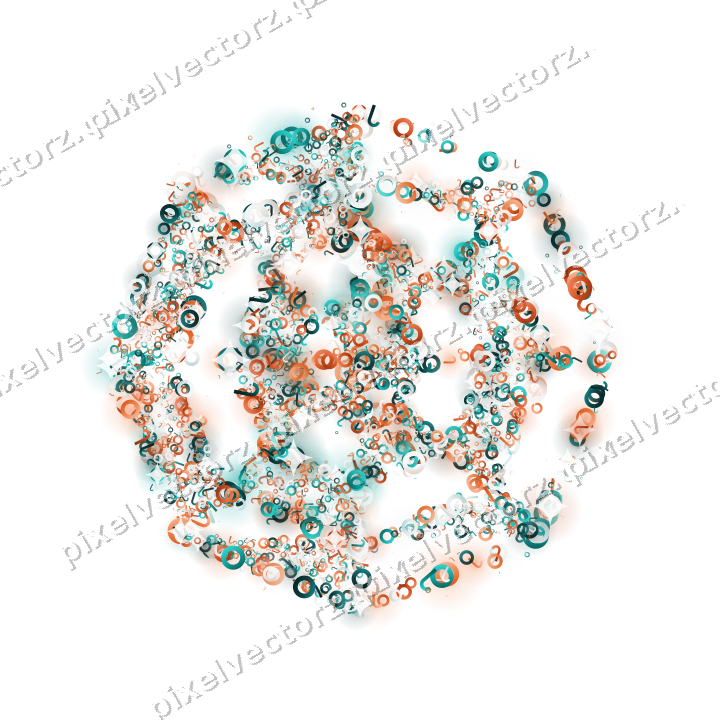 Seamless glitter spider web in orange on a transparent background