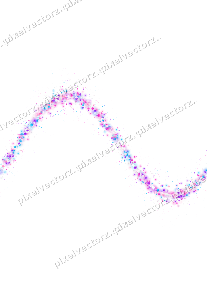 Seamless glitter wave of eggs and dots on a transparent background