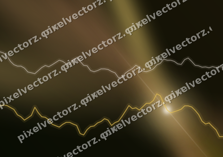 Leuchtender Neon Diagramm Hintergrund in Bernstein und Orange