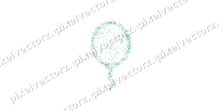 Seamless glitter balloon of stars in green on a transparent background