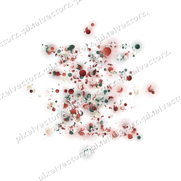 Seamless glitter firework in dark red on a transparent background