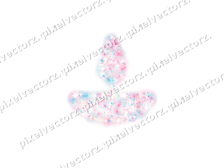 Seamless glitter diya lamp in pink on a transparent background