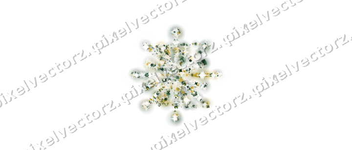 Seamless glitter firework in dark green on a transparent background