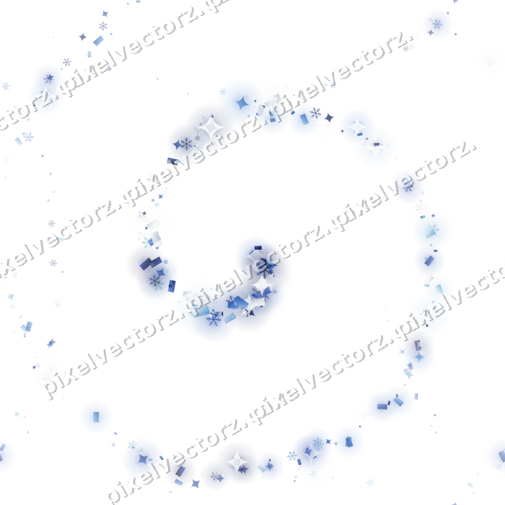 Nahtlose Glitzerspirale in Blau und Türkis auf transparentem Grund