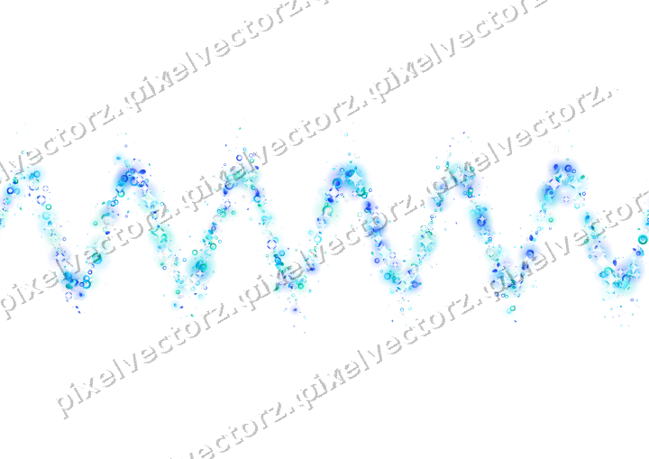 Seamless glitter wave of eggs and rings on a transparent background