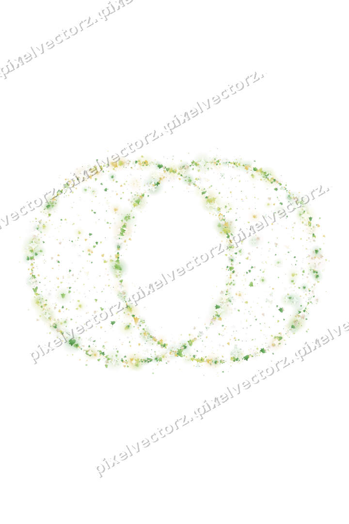 Seamless glitter wedding rings of bells on a transparent background