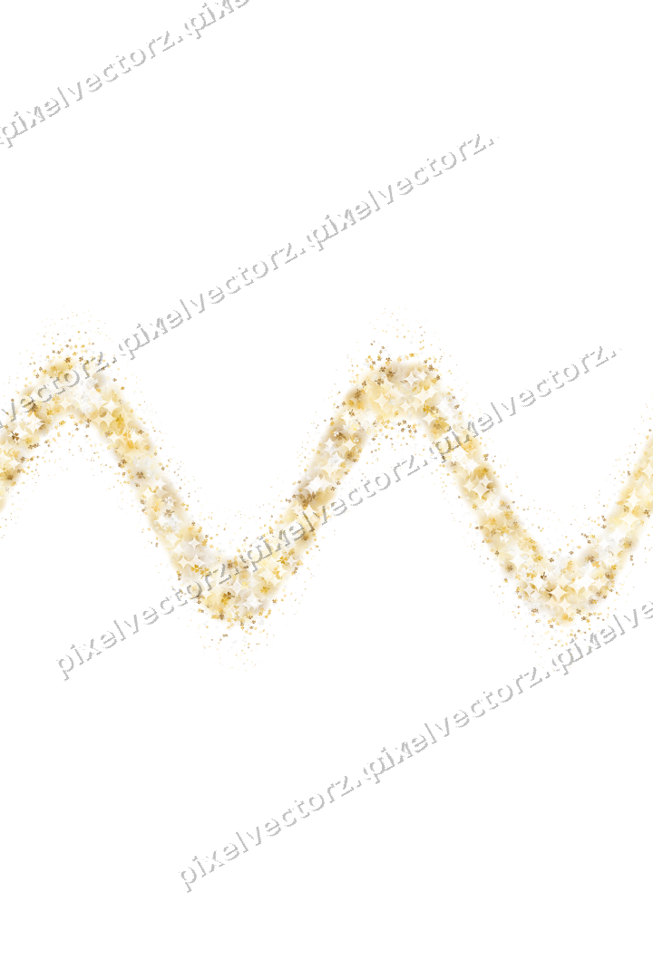 Seamless glitter wave of shamrocks on a transparent background