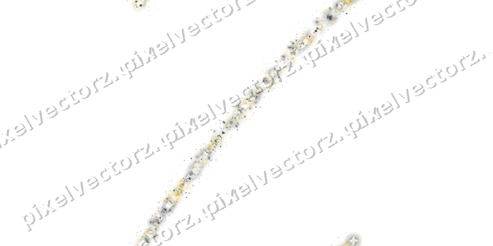 Seamless glitter arc in amber and grey on a transparent background