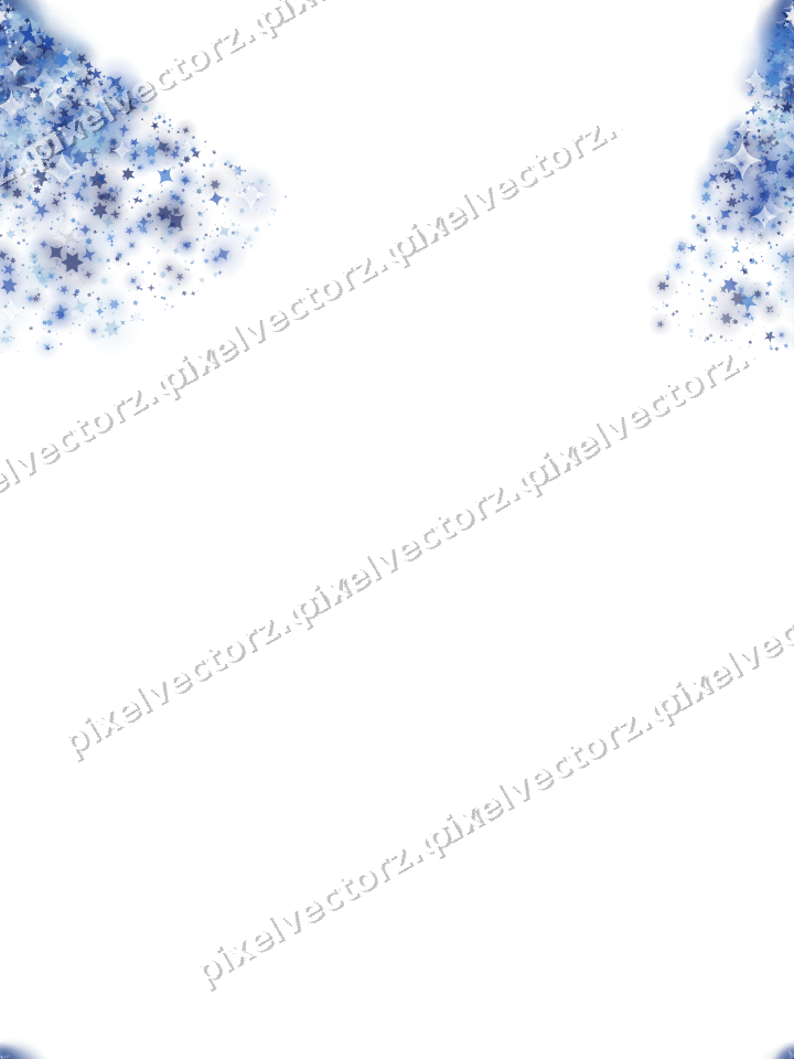 Nahtloser Glitzerfächer aus Sternen und Funken auf transparentem Grund