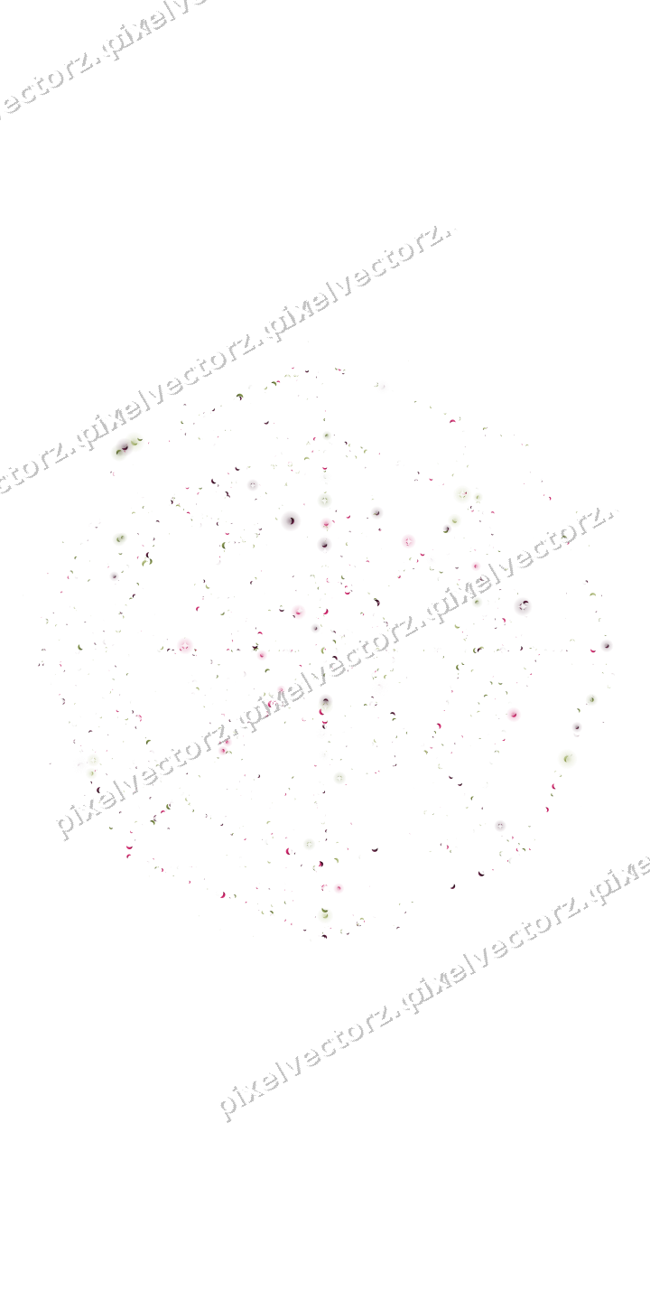 Seamless glitter spider web of crescents on a transparent background