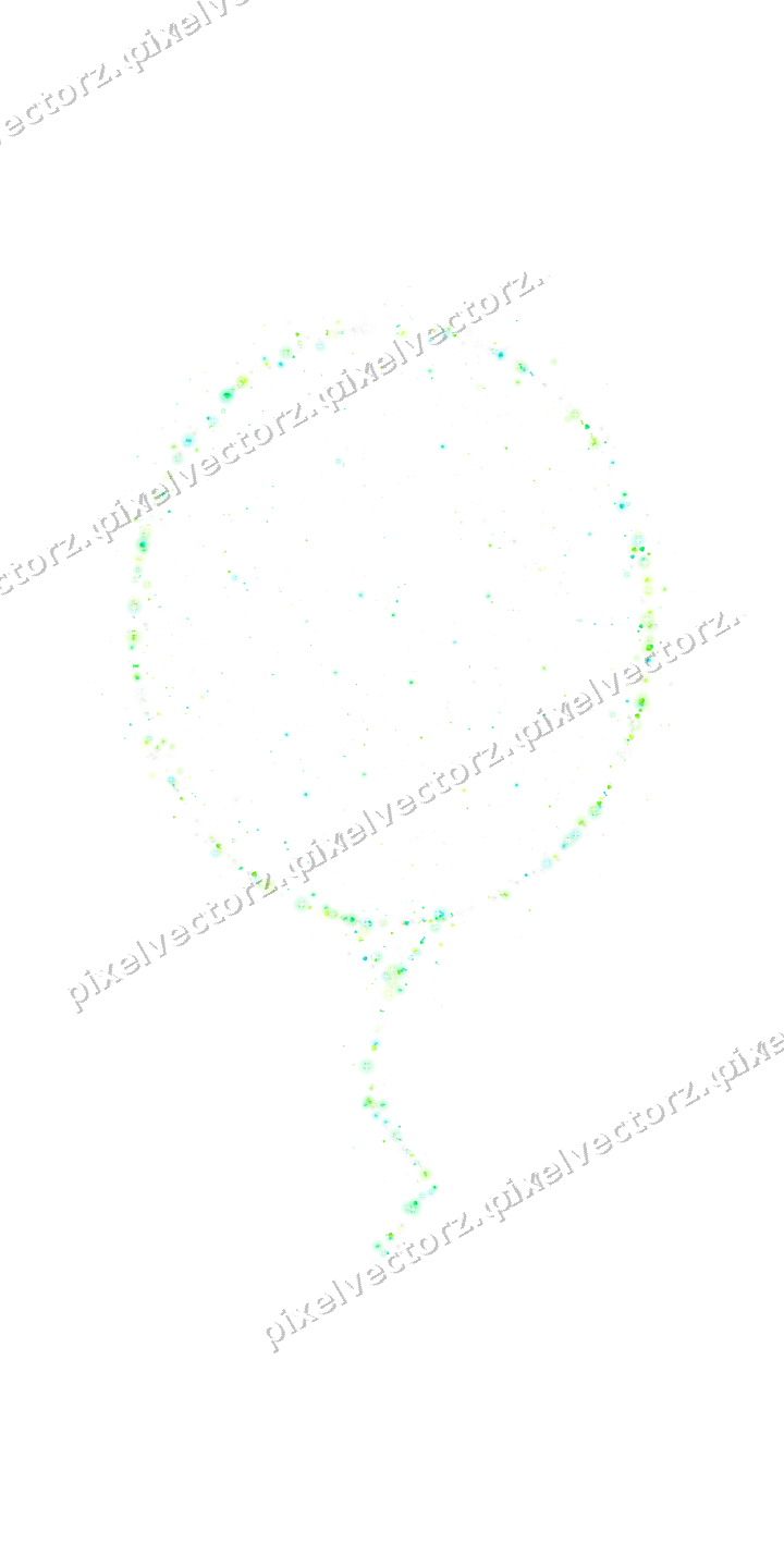 Seamless glitter balloon in green and lime on a transparent background