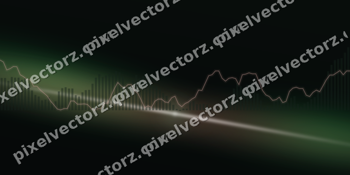 Leuchtender Neon Diagramm Hintergrund in Grün und Rot