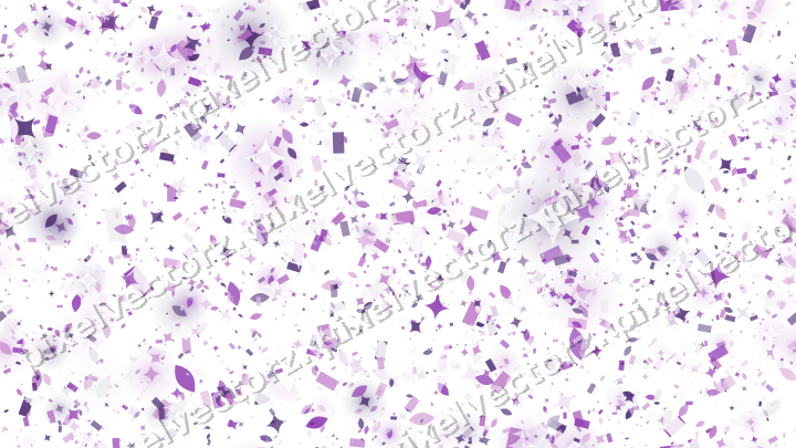 Nahtlose Glitzerstreuung in Violett auf transparentem Grund