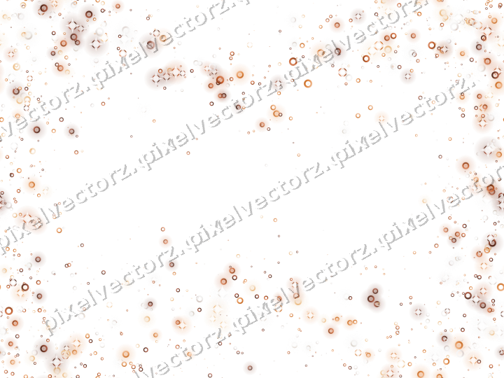 Seamless glitter wreath of rings on a transparent background