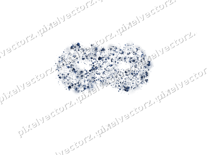 Seamless glitter carnival mask of hearts on a transparent background