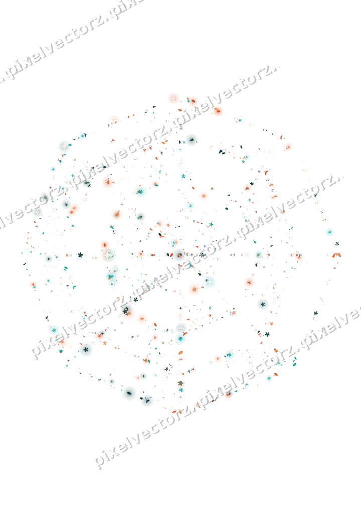 Seamless glitter spider web in orange on a transparent background