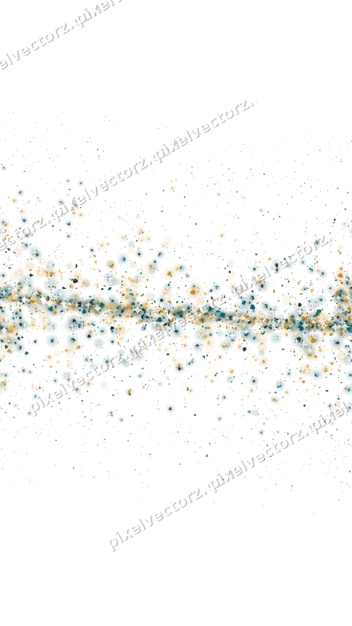 Seamless glitter band in amber on a transparent background