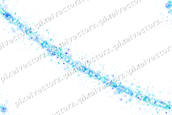 Seamless glitter arc of stars and eggs on a transparent background
