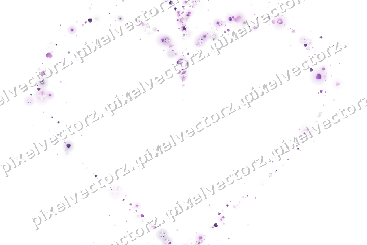 Nahtloses Glitzerherz aus Funken und Herzen auf transparentem Grund