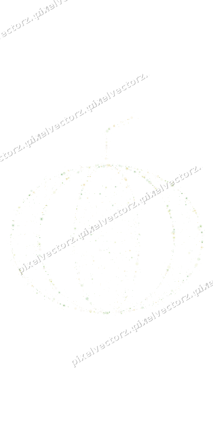 Seamless glitter pumpkin in lime on a transparent background