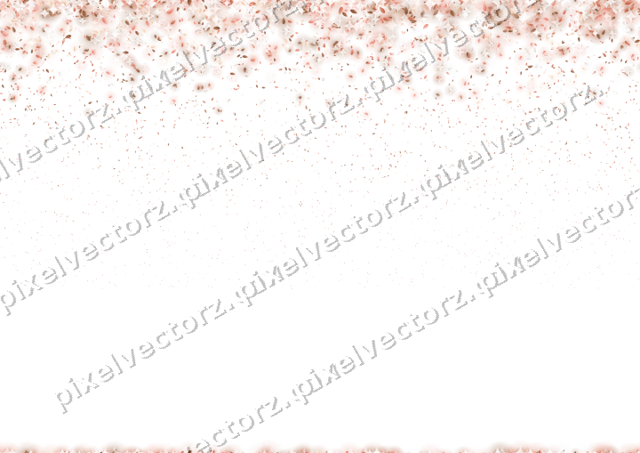 Seamless falling glitter of leaves on a transparent background