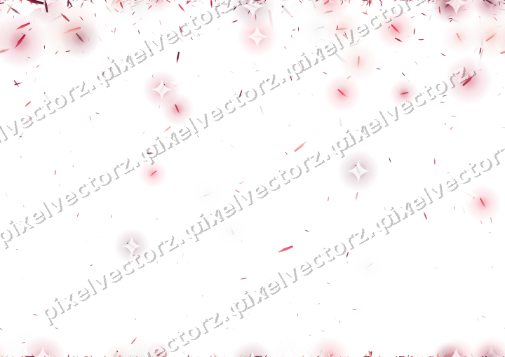 Nahtloser Glitzerregen aus Splittern in Rosa auf transparentem Grund